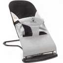 ComfyBumpy Ergonomic Baby Bouncer Seat - Bonus Travel Carry Case - Safe, Portable Bouncing Chair with Adjustable Height Positions - Infant Bouncy Seat Perfect for Newborn Babies (Grey)