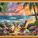 Funart Stamped Cross Stitch Kits for Beginners Full Range of Cross Stitching Preprinted Embroidery Kits for Adults, 11CT Embroidery Pattern Needlepoint Kits- (ArtColors25)