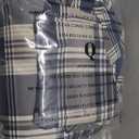 MaiRve Queen Size Comforter Set Navy Blue, Classic Plaid Farmhouse 7 Pieces Bedding Set, All Season Lightweight Bed in a Bag with Sheets, Pillowcases & Shams