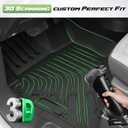 Cartist Floor Mats for Ford Bronco 4 Door 2021-2025 2026, All Weather Cargo Liner & Door Sill Guards for Bronco Accessories, Heavy Duty TPE Cargo Mats, Car Accessories