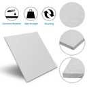 6061 Aluminum Sheet Plate, 8" x 16" x 1/4" Thickness Heavy Duty Aluminum Sheets Plates with Protective Film, Rectangle Aluminum Plate Solid Metal Sheet Plate for DIY Projects Base Plate