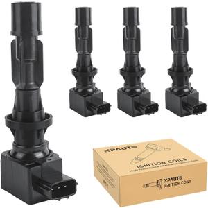 Ignition Coil Pack Set of 4 Replacement for 2.0 2.3 2.5 Mazda 3, Mazda 6, Mazda CX7, Mazda MX5 Miata 2006 2007 2008 2009 2010 2011 2012 2013 2014 2015, L4 2.0L 2.3L 2.5L, UF540