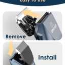 oneisall Quiet Cat Clippers for Matted & Long Hair, 2-Speed Cordless Pet Shaver Grooming Kit for Cats, Small Dogs & Animals (Blue)