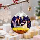 Nativity Ornament | Nativity Scene | Christmas Ornament | Christmas Decoration | Holiday Decor | Religious Gifts | Christian Gifts | Gift Exchange | Gift Idea - Pattern C