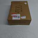 3-Tier Utility Rolling Cart with Cover Top Board, Mobile Utility Cart with Lockable Casters Multi-Functional Storage Trolley for Office, Bathroom, Kitchen, Garden, Laundry Room (Black)