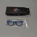 JM Kids Blue Light Glasses, Computer Gaming Grasses for Girls Boys Age 3-10, Anti Blue Ray TR90 Eyeglasses (Blue (Square Style))