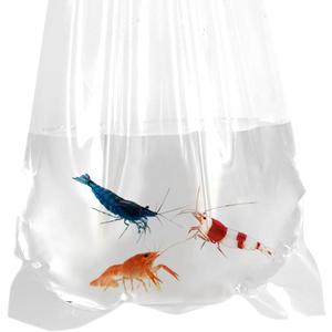 Fishery Bags 4 Inches Leak Proof Rounded Bottom Clear Plastic Fish Bags for Shrimps and Betta Fish Transport. (4" x 10" / 100 Pack / 4 Mil)