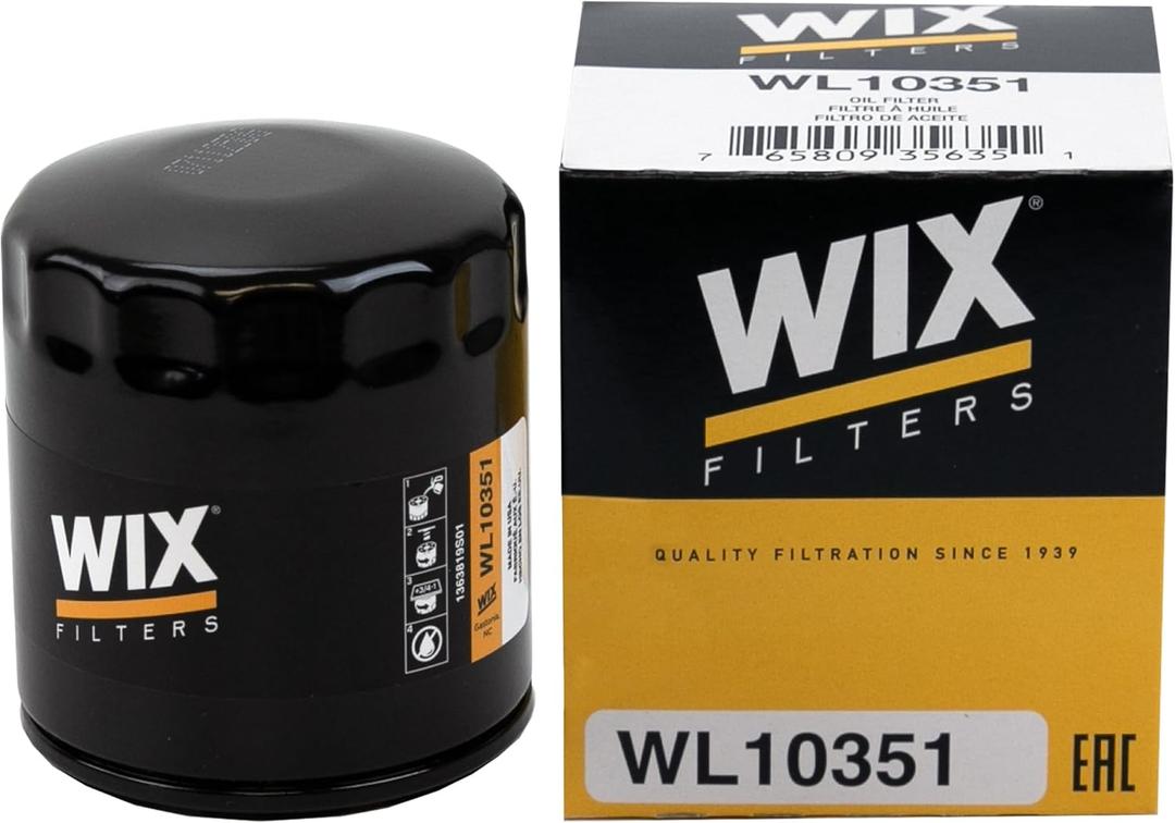 WIX WL10351 Oil Filter Replacement, Built for Synthetic and High Mileage Oil - Compatible With Various General Motors Models (19-20)