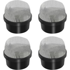 190106Z Air Bleeder Screen Cap, Stainless Steel Screen Cap, Internal Air Bleeder Screen, Screen Cap Replacement Parts, Compatible with Pentair, EasyClean D.E., Quad D.E., etc.Filters, 4 Pcs