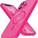 Faiono Magnetic for iPhone 17 Case [Full Camera Protection][Military-Grade Protection][Compatible with MagSafe] Shockproof Protective Slim Phone Case for iPhone 17, Hot Pink