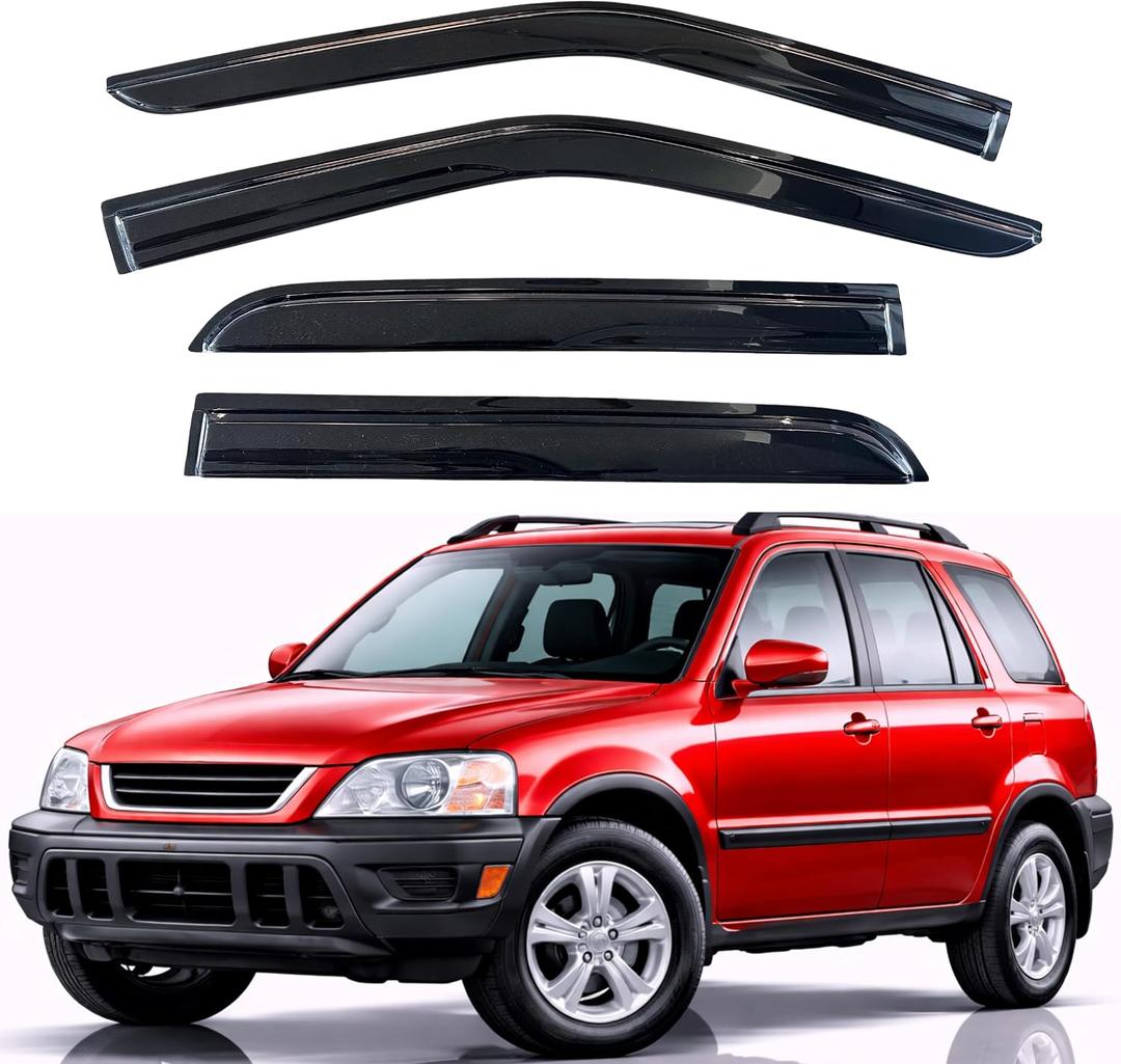 KPY Rain Guards Fit for 1997-2001 Honda CRV, Out-Channel Window Visors Vent Wind Deflectors 4PC, Car Accessories for 97-01 CR-V