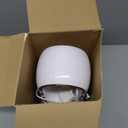 KONSIDEN Desk Fan Bladeless, 11.8 Inch Office Fan Small, Quiet, 3 Speed Adjustment, Touch Control, Easy to Clean, Desk Fans Small Quiet, Ideal for Office, Living Room, Bedroom (White/Gold)