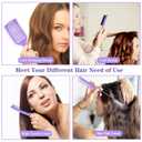 2 x Curl Defining Brush, Vented Curly Hair Brush for Effortlessly Detangling Shaping and Defining Women's Men's Curls on All Wet or Dry Hair Types, Reduces Frizz (Purple)