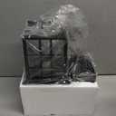 Gleamz Dusk to Dawn Outdoor Porch Light with GFCI Outlet, Modern Black Exterior Lighting Fixtures Wall Mount for House, Anti-Rust Outdoor Wall Sconce Lantern for Garage Coach with Water-Ripple Glass (D2D 1-Pack)