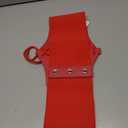 Wildarms Corset Waist Belt for Women, Wide Elastic Tie Waspie Belt for Dresses (Red, Fit Waist 30-33in)