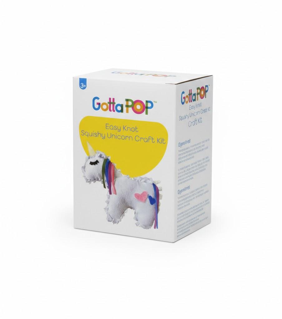 GottaPop Easy Knot Squishy Unicorn  Craft Kit pack of 3