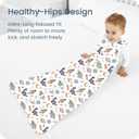 Toddler Sleep Sacks 2T-3T-4T, 0.5 TOG Light Summer Wearable Blankets, Extra Long XL Sleeping Bags, 2 Pack (2T-4T)