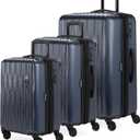SwissGear 7272 Energie Hardside Expandable Luggage with Spinner Wheels, Navy, 3-Piece Set (19/24/27)