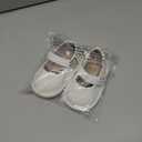 CENCIRILY Infant Baby Girls Mary Jane Flats Non Slip Soft Sole Prewalker Princess Wedding Dress Shoes, 0-6 months