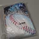 Kids 3D Graphic Hoodie Pullover for Boys Girls, Novelty Unisex Hooded Sweatshirt, Long Sleeve Hoodies for Teen (Medium, Fire Baseball)