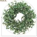 24" Eucalyptus Wreath for Front Door - Artificial Greenery Wreaths Spring Summer Wreath with Eucalyptus Leaves, All Seasons Evergreen Hanging Decor for Farmhouse Home Porch Festival Wedding Decor