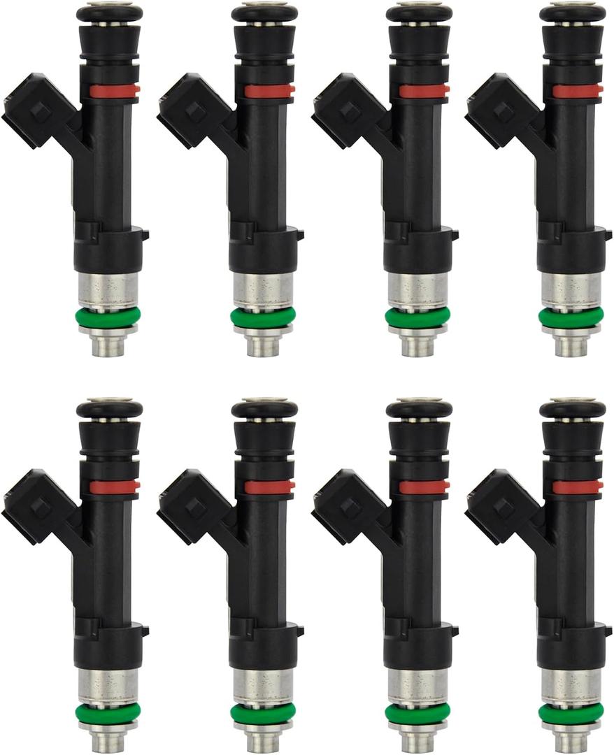 8PCS Fuel Injectors Compatible with Ford 2003 F-150, 2004 F-150 Heritage, 2003-2004 F-250 Super Duty/F-350 Super Duty, 5.4L, Replace# FJ951, 0280158044, 4L3Z9F593CA