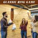 Ring Toss Game – Hook and Ring Game with Foldable Arm for Indoor and Outdoor Fun, Perfect for Game Rooms