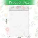 Kathfly 3 Pcs 8.5x11'' Slat Wall Sign Holders, Clear Slatwall Picture Frames Brochure Holders Accessories, Display Shelves Frame Mount Sleeve for Panel Advertise Flyer