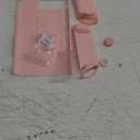 FANPL Pink Case for Nintendo Switch, Hard Shell Cute Protective Case Cover for Switch and Joy Con Controller with 2 Flower Thumb Grips - Comfortable Touch (Sakura Pink)