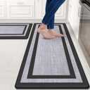 Mattitude Kitchen Mats Set of 2,Cushioned Anti-Fatigue Non-Skid Rug Sets