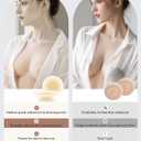 Nipple Covers for Women, 4 Pairs Nipple Covers, Adhesive Silicone Pasties
