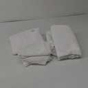 White Curtains, 62 X 68 Inches Long 2 Panels Sheer Curtains Light Filtering Window Drapes for Bedroom Living Room