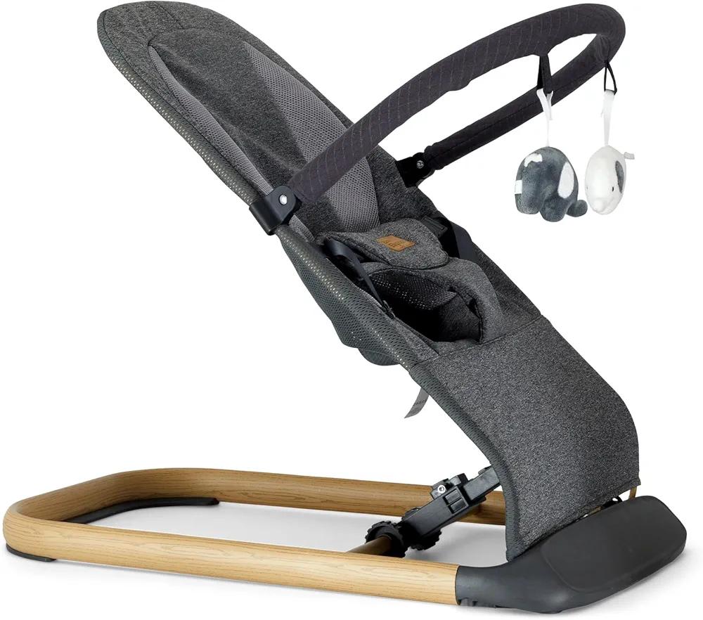 Allta Baby Bouncer by Baby Elegance | for Infants to 9 Months with Adjustable Backrest & Safety Harness | Portable for Travel with Removable & Washable Cover