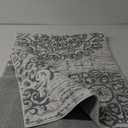 HEBE Hallway Runner Rug 2'x5' Washable Vintage Distressed Area Rugs Non Slip Laundry Rug Runner Boho Floor Carpet Runners for Hallways Entryway Laundry Room Kitchen Bathroom (Grey)