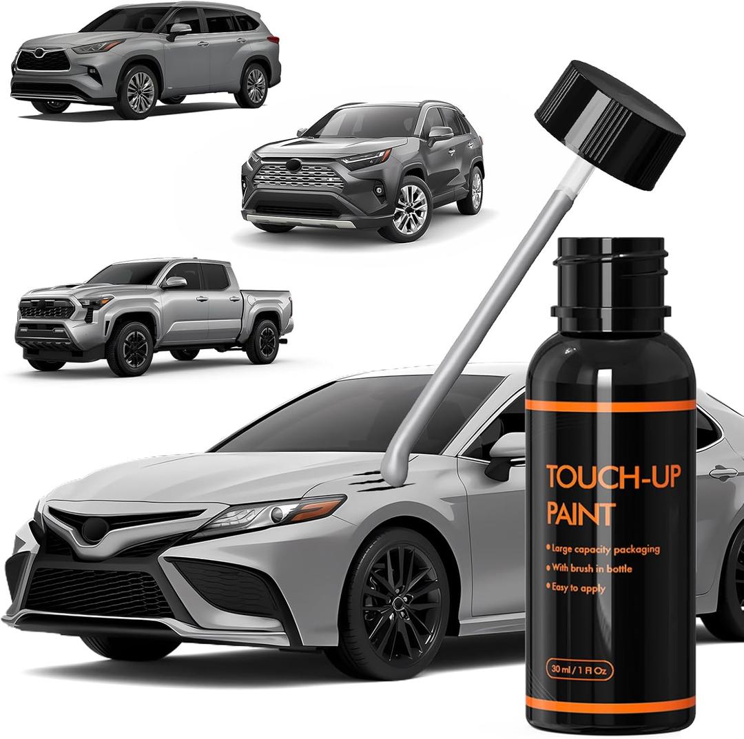 1J9 Celestial Silver Metallic Touch Up Paint for Car, DIY Car Paint Scratch Repair Kit, Automotive Paints, Quick & Easy Fix Scratch Repair Compatible with Toyota Camry/Avalon/Highlander/Tacoma