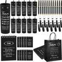 Paterr 60pcs Employee Appreciation Gifts Include 12 Employee Appreciation Cups with Straws 12 Notebook 12 Inspirational Pens 12 Thank You Paper Bags 12 Silicone Keychains for Team Colleagues