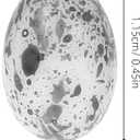 2 x 36Pcs Miniature Fake Eggs 1/12 Scale Dollhouse Eggs Models 3 Colors for Easter, Painting, Decorating, Crafting, Fake Food, and Nest Box Training