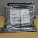 SUOERNUO Shoe Rack 5 Tier Shoe Storage Organizer Metal Mesh Shelves with MDF Top Board for Entryway, Hallway, Closet,Bedroom，Living Room (Black+Rustic Brown, Large 5 Tier)