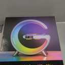 Luyfren 2026 New Smart Table Lamp with 4-in-1 Wireless Charger, Bluetooth Speaker, Alarm Clock, Night Light, App Control, for Bedroom, Office, Home Decor (White)