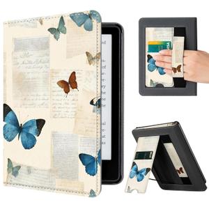 CoBak Case with Stand for 6.8 inch E-Book Reader -Cover with Auto Sleep Wake, Card Slot, Hand Strap Feature - Fits 11th Generation (not Compatible with Meebook/KoBo）