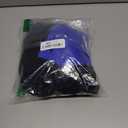 Women's One Piece Ruffle Swimsuit Sexy Mesh One Piece Swim Dress Tummy Control V Neck Swimwear (Royal Blue and Black)