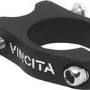 Vincita Rack Mount Seatpost Clamp - For Bike Without Rear Rack Threaded Hole Fixation - Suitable With Seatpost Diameter 31.8 mm (Seatpost Tube 34.9 mm) - Lightweight -mountain, Road, Folding Bicycle.