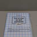 100 Pack Blue Gingham Placemats Blue and White Checked Paper Placemats Disposable, 10 x 14 Inch Rectangle Table Mats for Wedding Birthday Baby Shower Picnic Party Favor Table Decorations