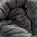Bedsure Fleece Bed Blankets Queen Size Grey - Soft Lightweight Plush Fuzzy Cozy Luxury Fall Blanket Microfiber, Room Home Decor Gifts for Women and Men, 90x90 inches