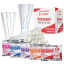Concession Essentials New Carnival Party Cotton Candy Kits.Includes 100CT Cotton Candy Cones and 5 Packs of 8 Ounce Assorted Cotton Candy Sugar BBD 10/07/2026
