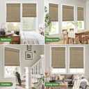 LazBlinds Cordless Bamboo Roman Shades, Privacy Blinds for Interior Windows, Room Darkening Roll Up Bamboo Blinds for Home & Patio, 36" W x 64" H, BDP-Driftwood