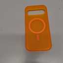 ANNSD for Google Pixel 9/9 Pro Case,Magnetic Matte Shockproof Cover,Translucent Full Body Protective Multilayer 3 in 1 Anti Drop Anti Scratch for Women Men(Matte Orange)