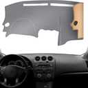 KEYOOG Dashboard Cover Dash Mat Fit for Ni-ssan Altima 2012-2007 (L32 Body Code,Without HUD Models),Car Dash Board Mat Anti-Glare Carpet,Non-Slip Pad Sunshield Protector (Grey) (Gray)
