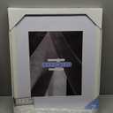 Melannco Set of Two Beige Wood Photo Frames to Hold 16x20 Photo Without Mat and 11x14 Photo With Mat, White