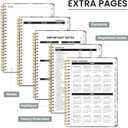 2026 Planner, Weekly and Monthly Planner for Women, January 2026 - December 2026, Hardcover 2026 Calendar Planner Book with Tabs, Inner Pocket, Spiral Bound, Perfect for Office Home School Supplies - A5 (6.3" x 8.5"), Citrus Bloom